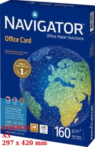 Navigator Office Card, A3, 160 g/m², 250 lapų