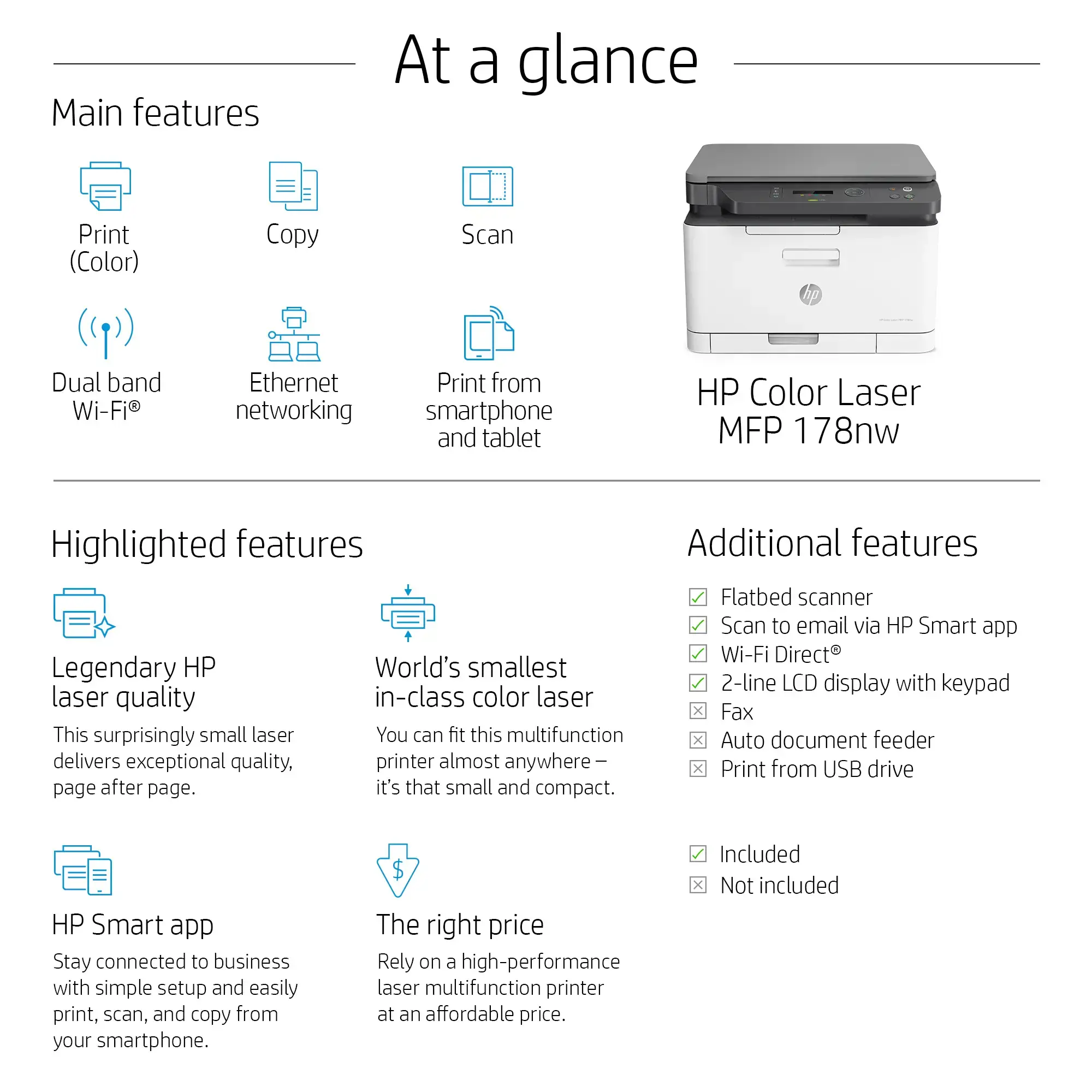 HP Color Laser MFP 178nw