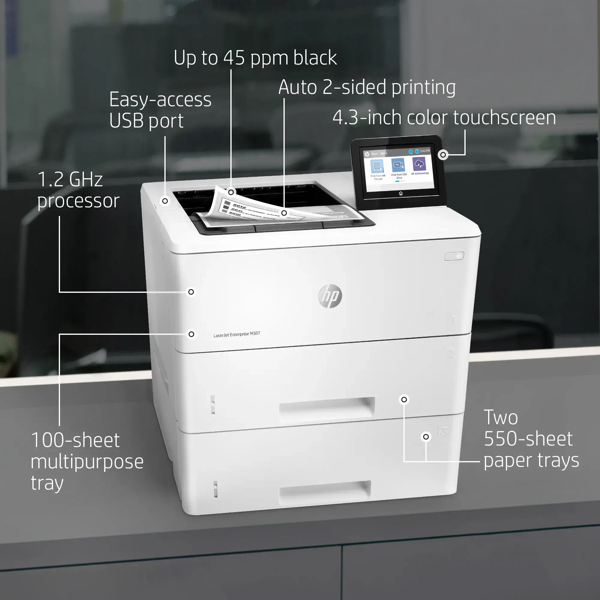HP LaserJet Enterprise M507x