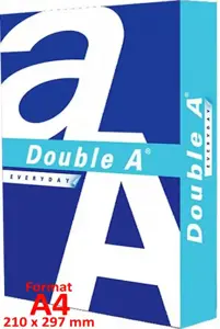 Biroja papīrs Double A (A kategorija), A4, 70g, 500 loksnes