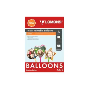 Oro balionai Lomond Inkjet Printable Baloons rašaliniams sp. A4, 3 lapų