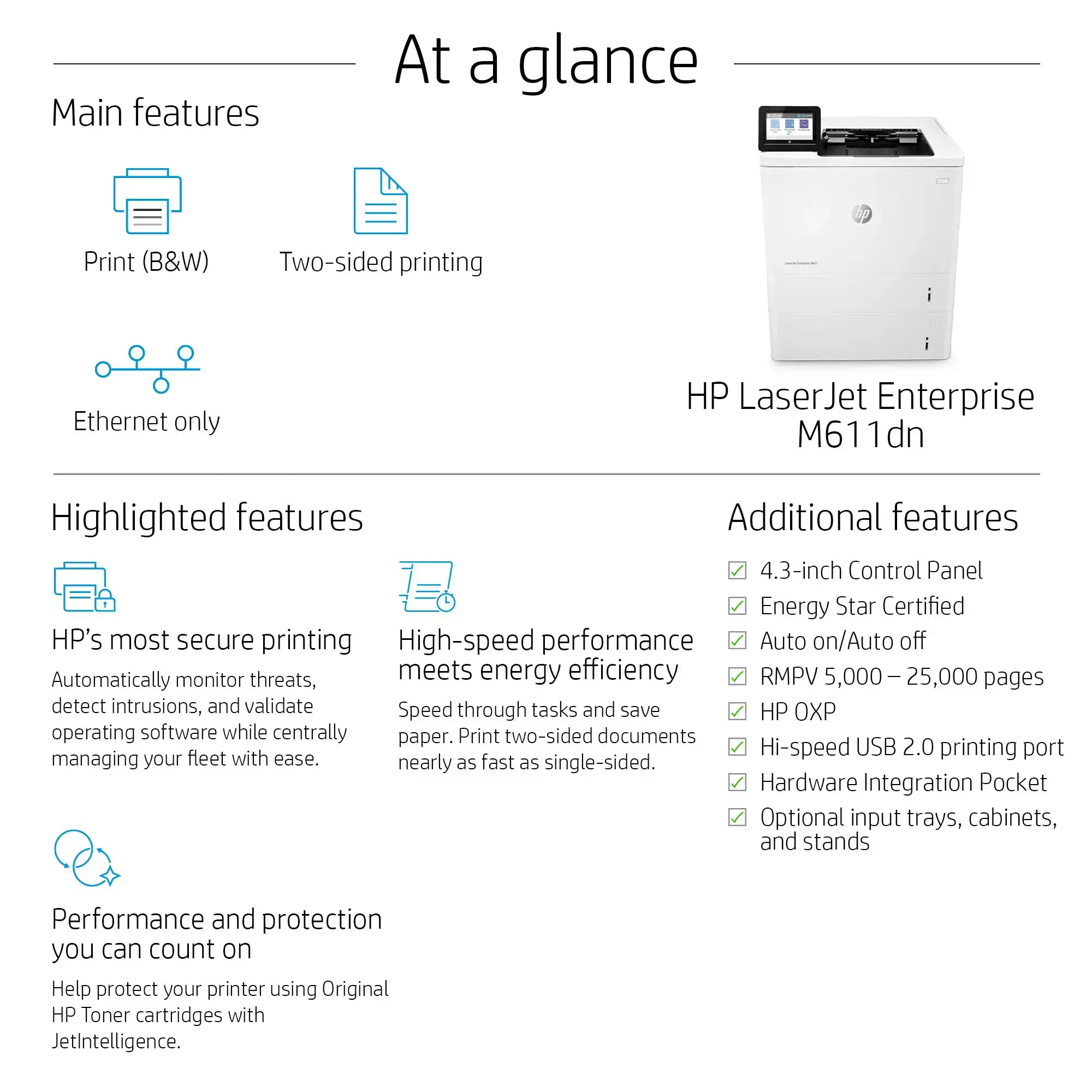 HP LaserJet Enterprise M611dn